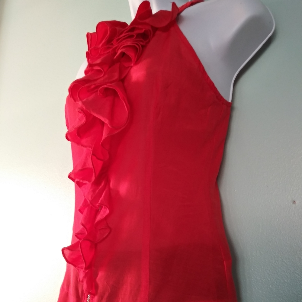 Ruffle Halter Style Top - Picture 3 of 7